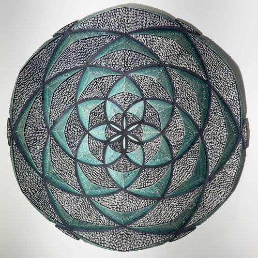 Dream Mandala, Gradient Green and B&W